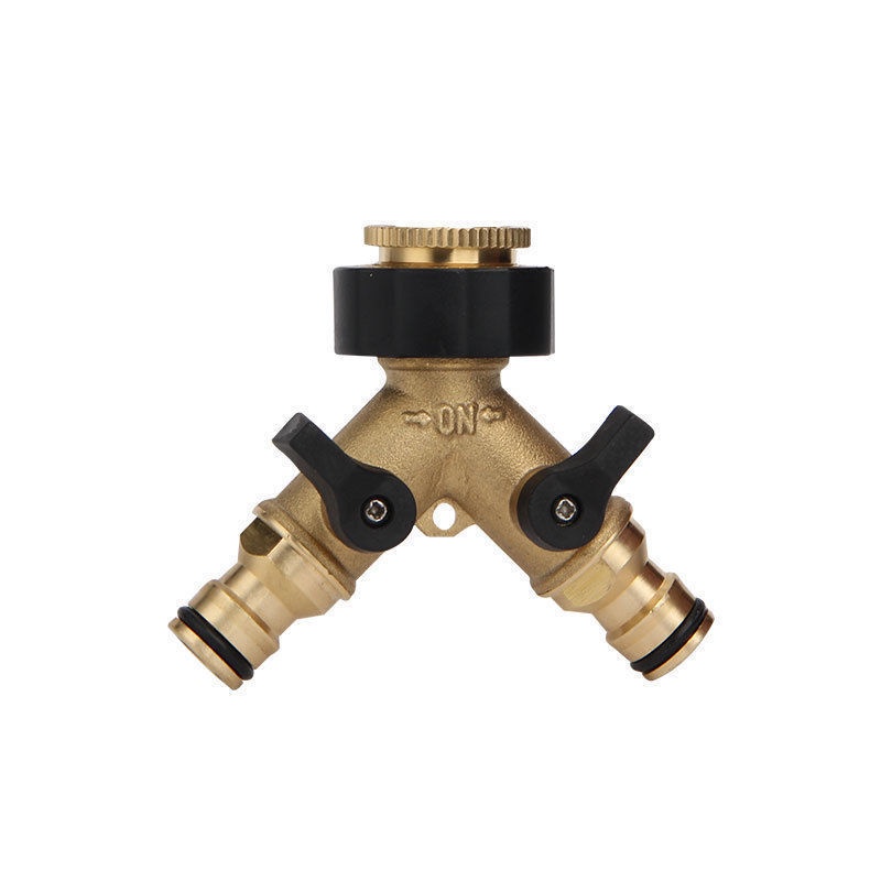 Đầu Chia Vòi Nước Hình Chữ Y Bằng Đồng Hai Đầu Núm Vú Giả Ba Chiều Nhanh Chóng Cho Máy Giặt