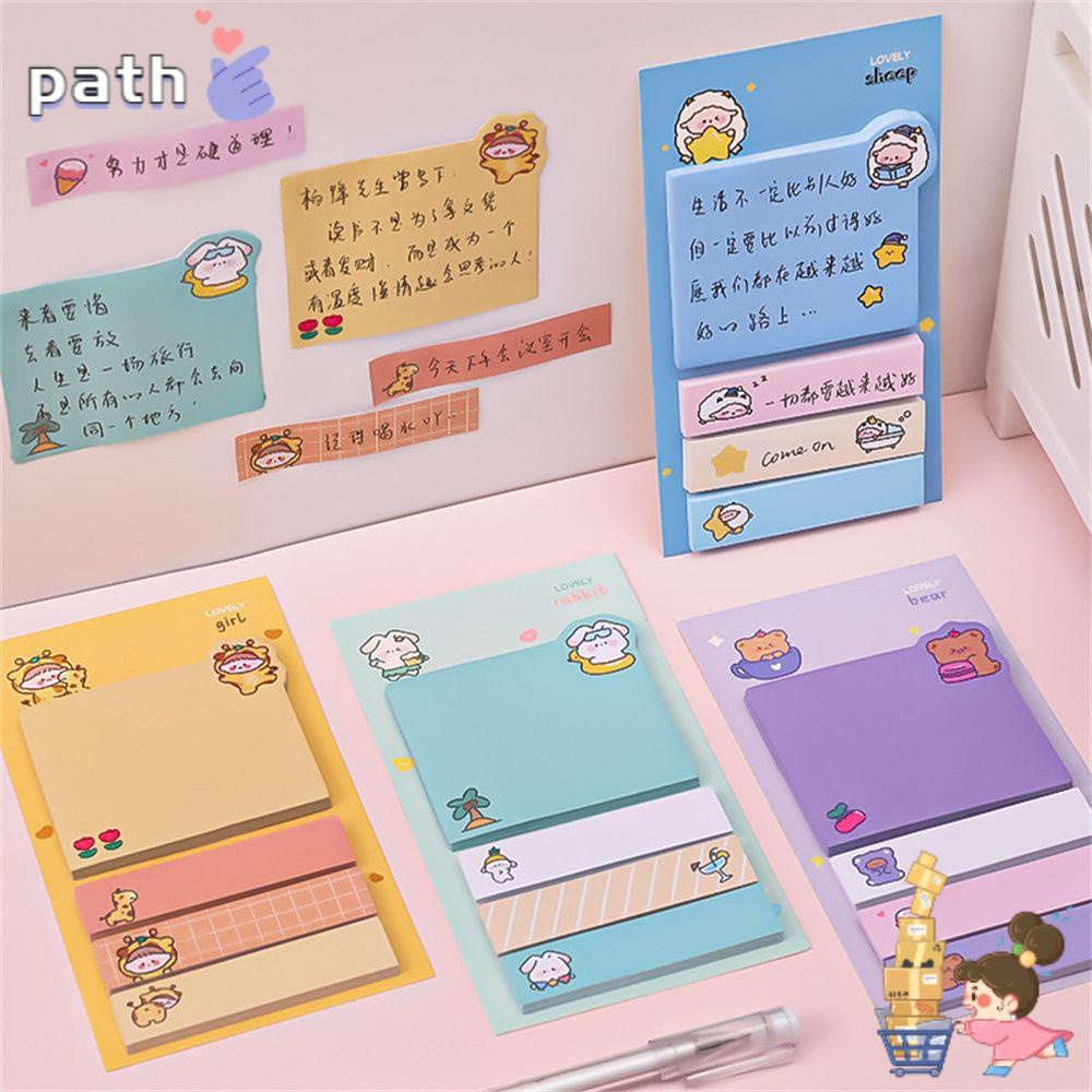 Set 80 Tờ Giấy Dán Ghi Chú Họa Tiết Hoạt Hình Dễ Thương