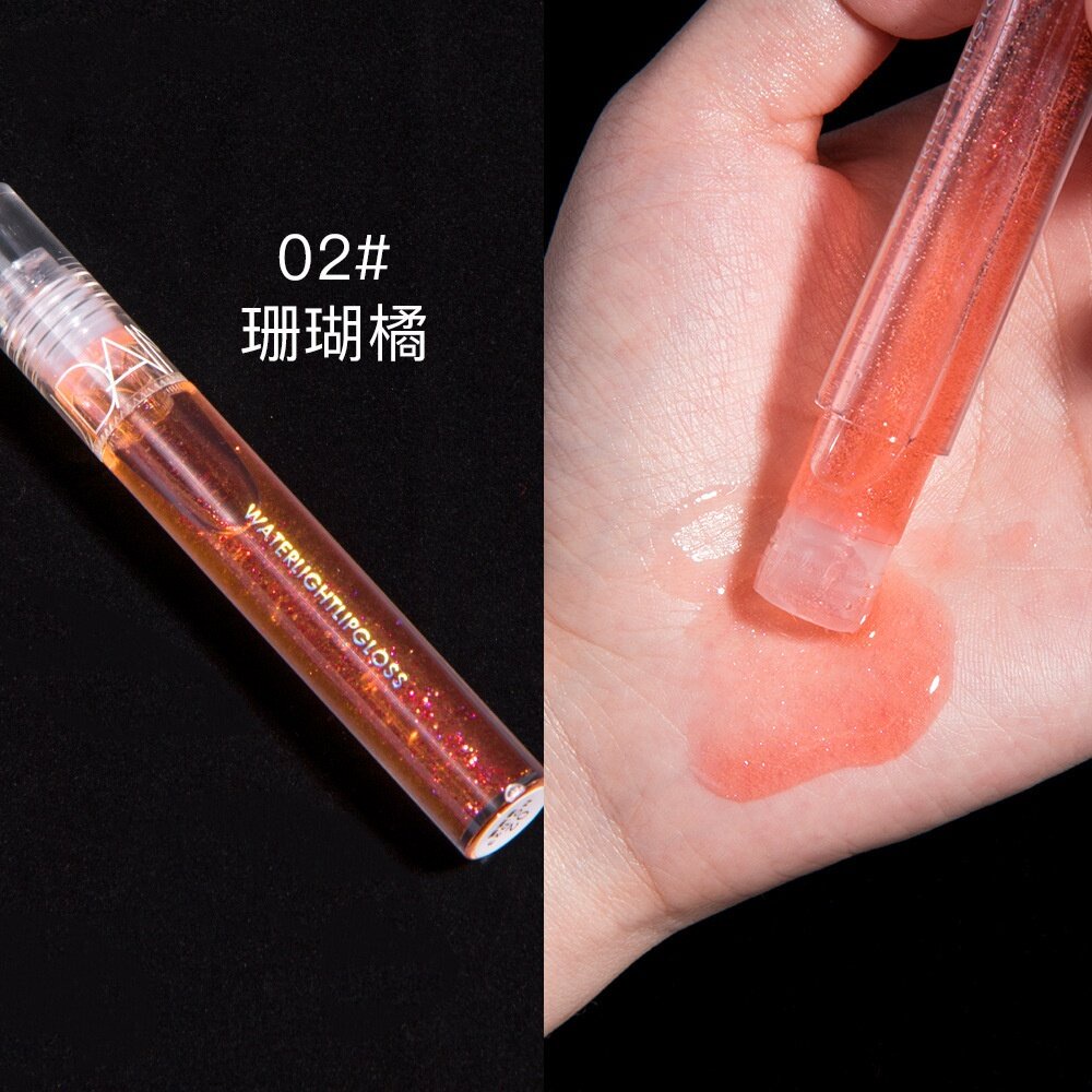 [Hàng mới về] Son bóng DAIMANPU Son Bóng Dạng Nước Tạo Hiệu Ứng Gương Cổ Điển