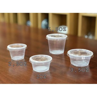 100 hũ sốt 60ml 80ml 105 ml ,120 ml, 165 ml ly đựng nước chấm chén tương có nắp dùng 1 lần