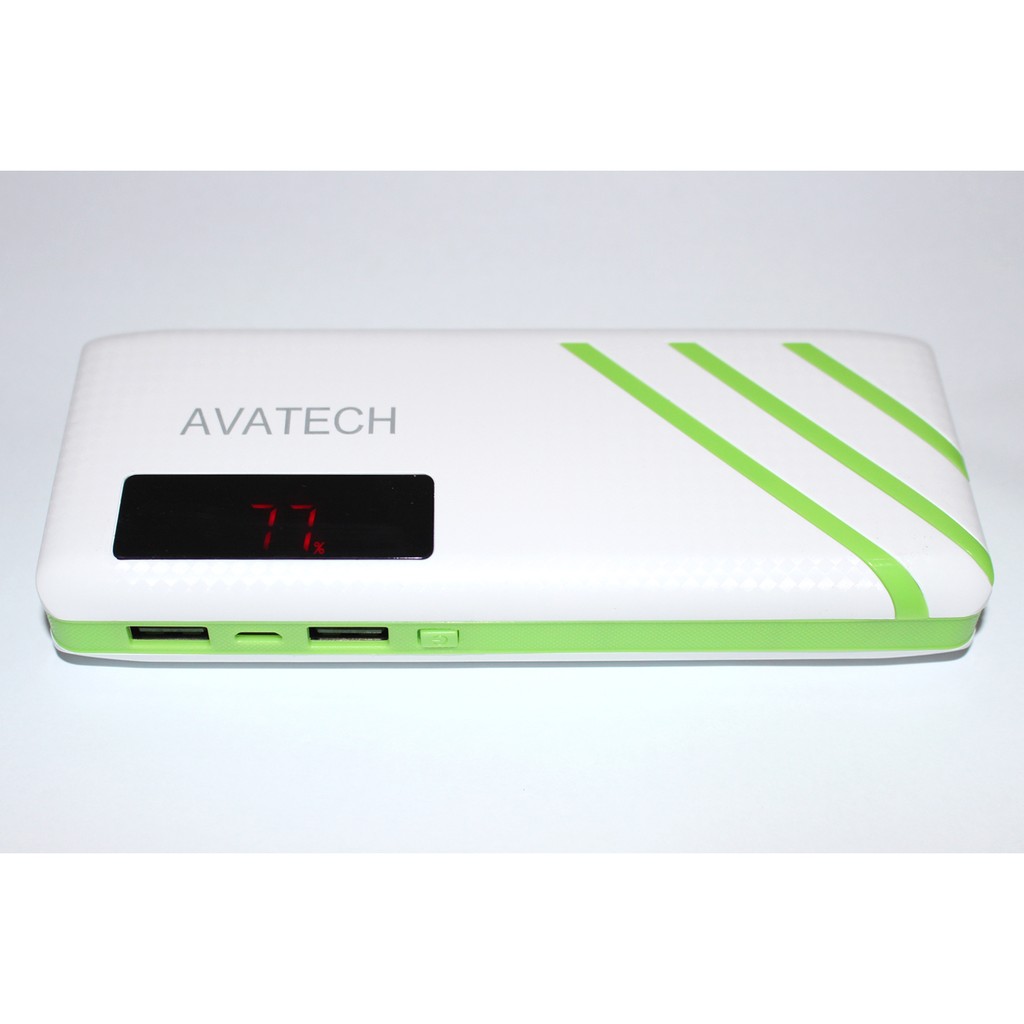 Pin sạc dự phòng Avatech AVT-04 10400mAh (Xanh lá)