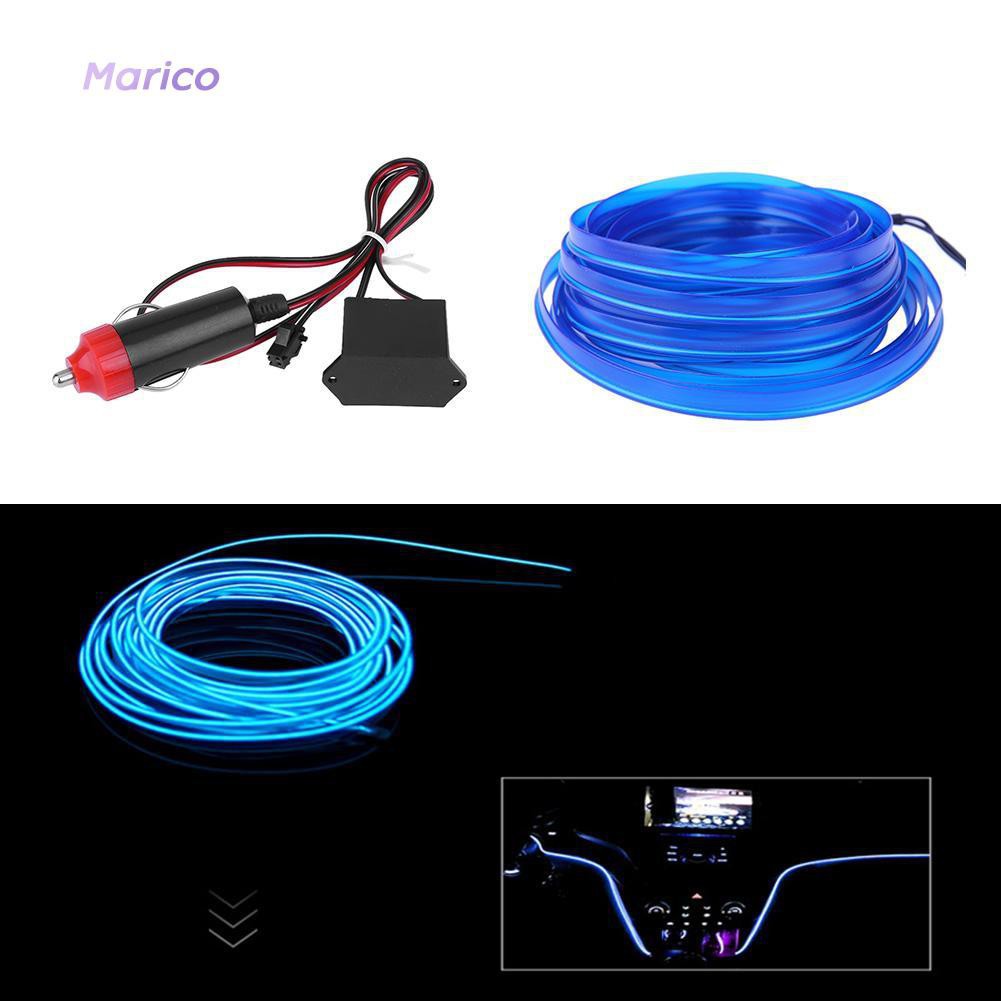 ►∏Dải Đèn Led Neon El Trang Trí Nội Thất Xe Hơi