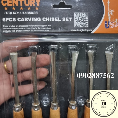 bộ đục gỗ điêu khắc 6 chi tiết century