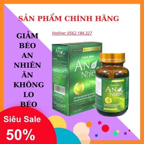 GIẢM BÉO AN NHIÊN_ĂN KHÔNG LO BÉO_HIỆU QUẢ TẠI NHÀ_40 VIÊN/HỘP