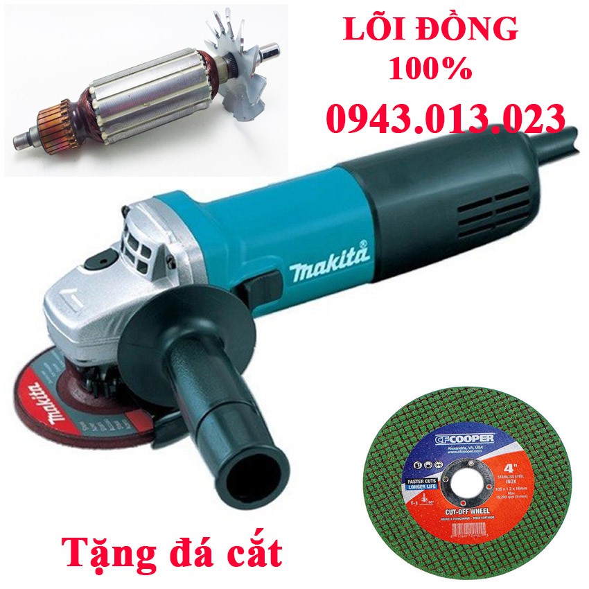 Máy Cắt Cầm Tay Makita 9556HN_840W loại 1 kèm đĩa mài