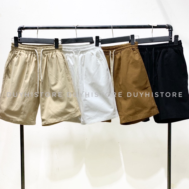 𝐐𝐔𝐀̂̀𝐍 𝐒𝐇𝐎𝐑𝐓 KAKI TRẮNG ĐEN | BigBuy360 - bigbuy360.vn