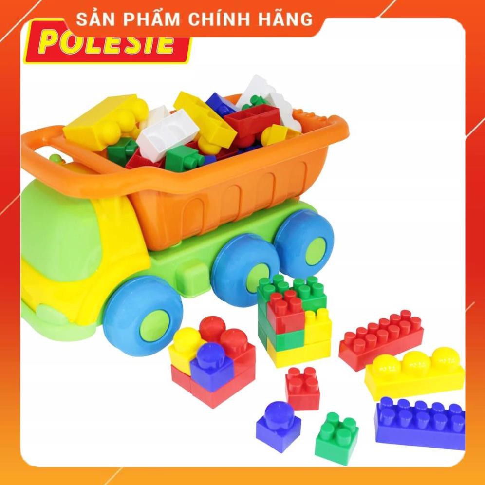 Xe tải đồ chơi kèm bộ lắp ghép 60 chi tiết – đồ chơi cho bé
