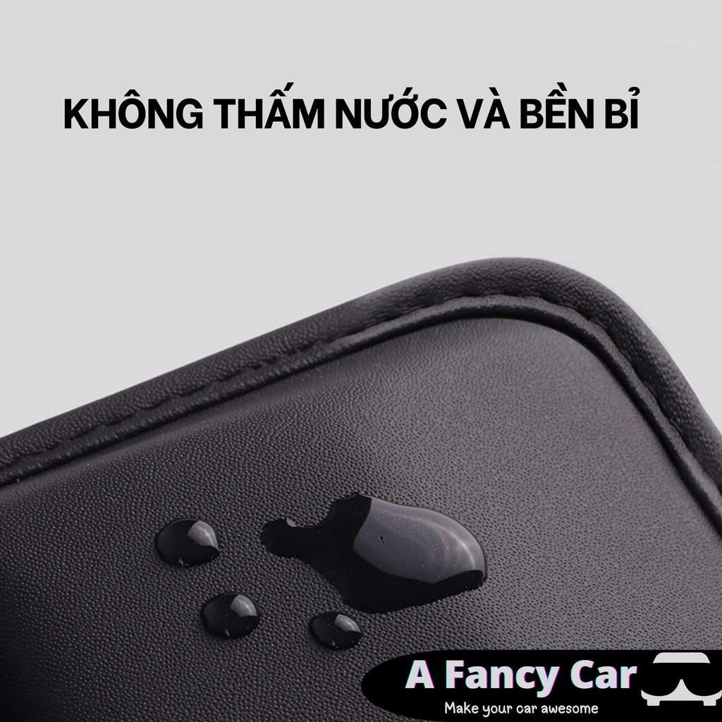 Ví da để đồ đa năng cài khe ghế trên ô tô, xe hơi cực sang trọng, tiện lợi