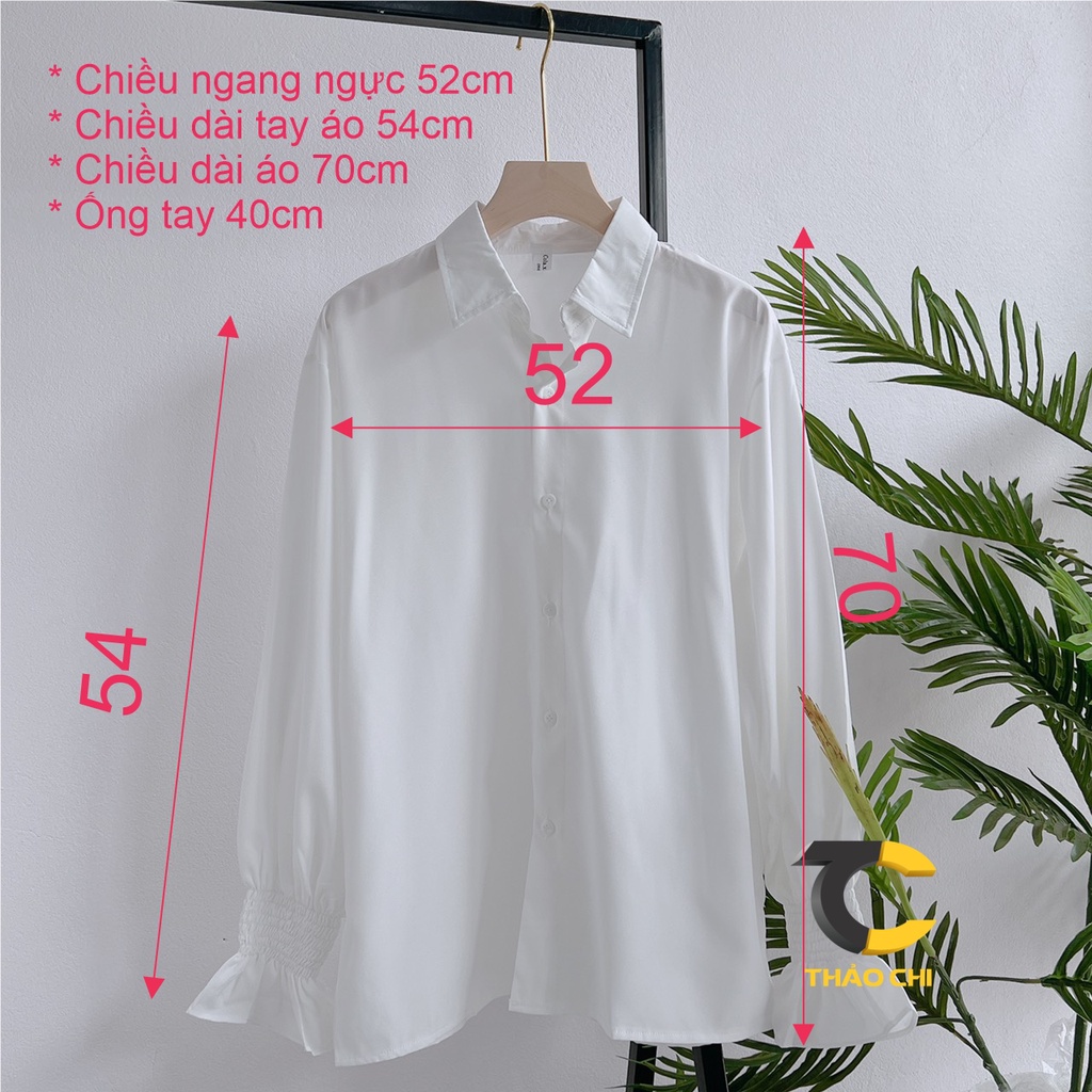 Áo sơ mi chun tay cổ đức kiểu dáng trẻ trung, dáng suông | BigBuy360 - bigbuy360.vn
