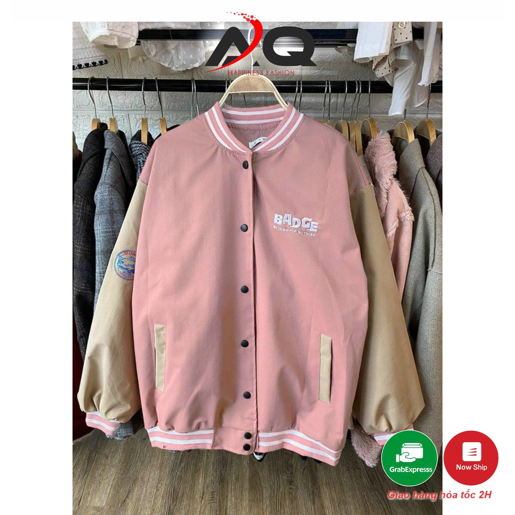 Áo Bomber BABGE 💖 Khoác Dù Áo Bóng chày Nam Nữ CHỐNG NẮNG HIỆN ĐẠI 2 LỚP CAO CẤP- AQ STORE