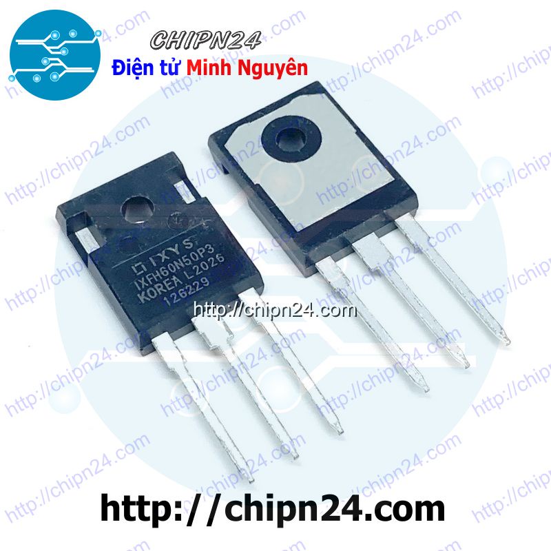 [1 CON] Mosfet IXFH60N50 TO-247 60A 500V Kênh N (IXFH60N50P3 60N50)