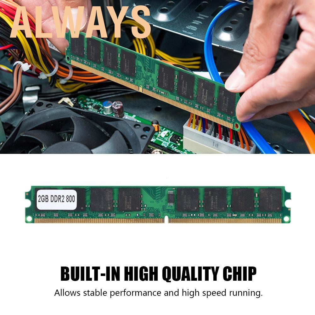 Bộ Nhớ Ram Ddr2 2G 800Mhz Pc2-6400 Cho Máy Tính
