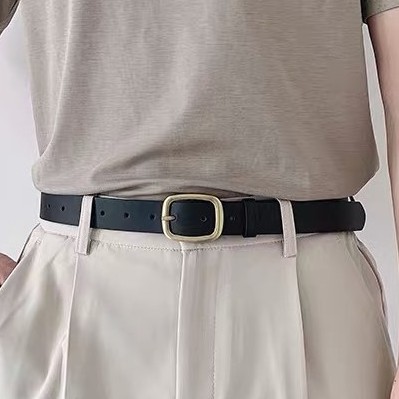 Thắt Lưng Da Nam Phong Cách Hàn Quốc OVAN Kuu Studio Màu Đen Đẹp Cao Cấp Trẻ Trung - Dây Lưng Nam Chất Liệu Da Thật