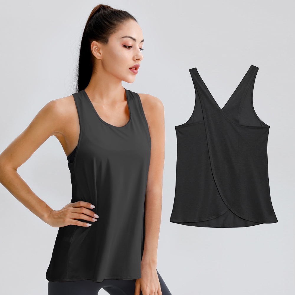 Áo Ba Lỗ Tank Top Chuyên Nữ Tập Yoga Gym Lưng Chéo P2071