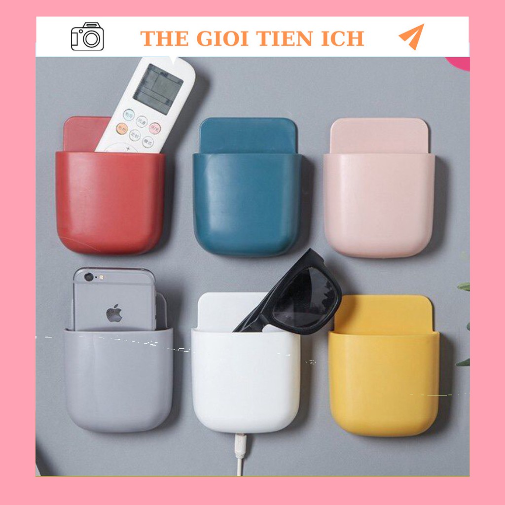Khay đựng điện thoại, chìa khoá, thẻ, remote gắn tường, dính chắn chắn, tạo sự gọn gàng, ngăn nắp [KHAY DÁN TƯỜNG] 88246