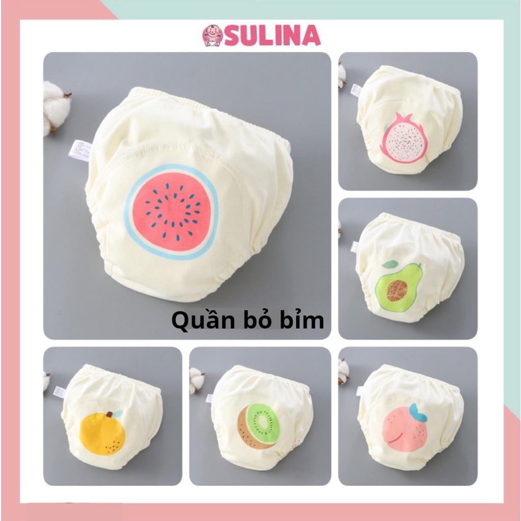 Quần bỏ bỉm cho bé 6 lớp cotton hữu cơ an toàn và thoáng khí Sulina official BB02