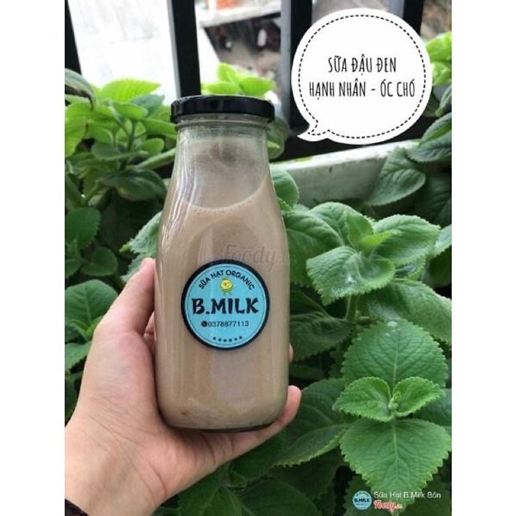 Chai thủy tinh đựng sữa hạt , nước trái cây 330ml - 8 chai