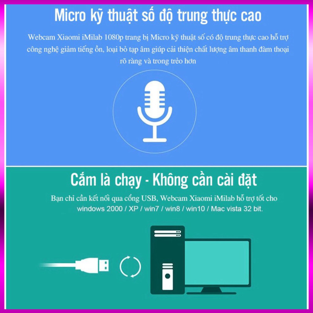 Webcam máy tính Xiaomi Imilab model CMSXJ22A | BigBuy360 - bigbuy360.vn