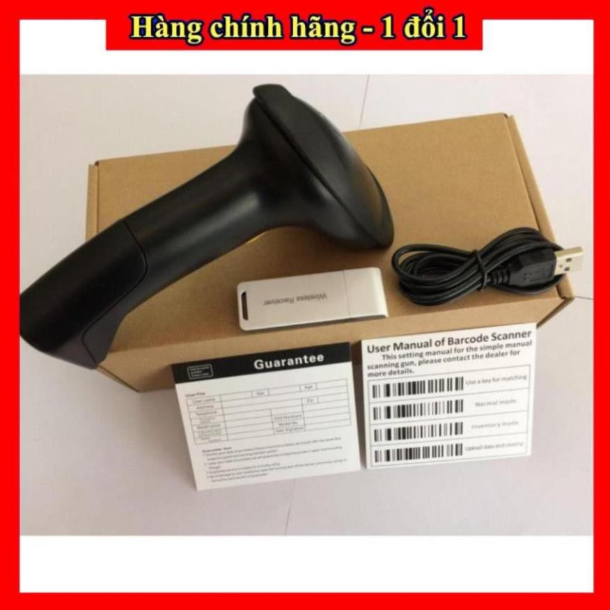 Máy Quét Mã Vạch Không Dây, Máy Bắn Mã Vạch Wireless 2.4G,Bảo Hành 12 Tháng