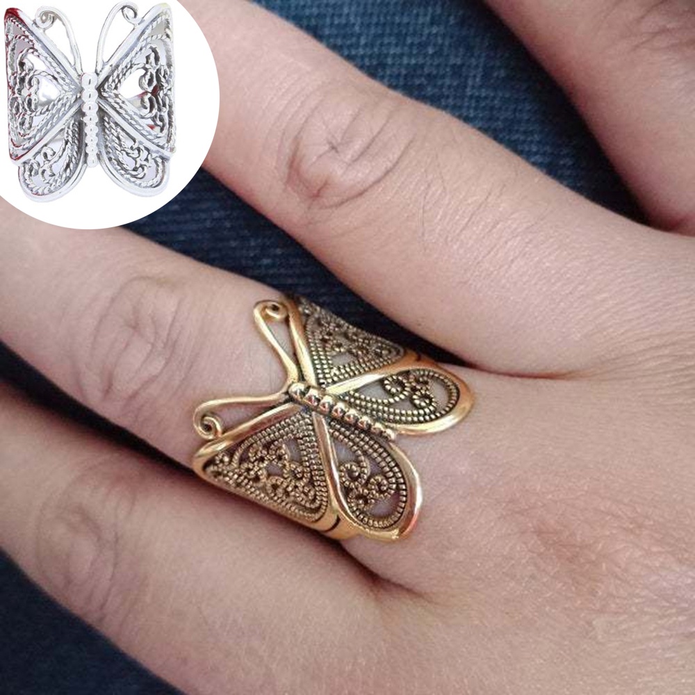 Nhẫn Mở Hình Bướm Thời Trang Dành Cho Cặp Đôi