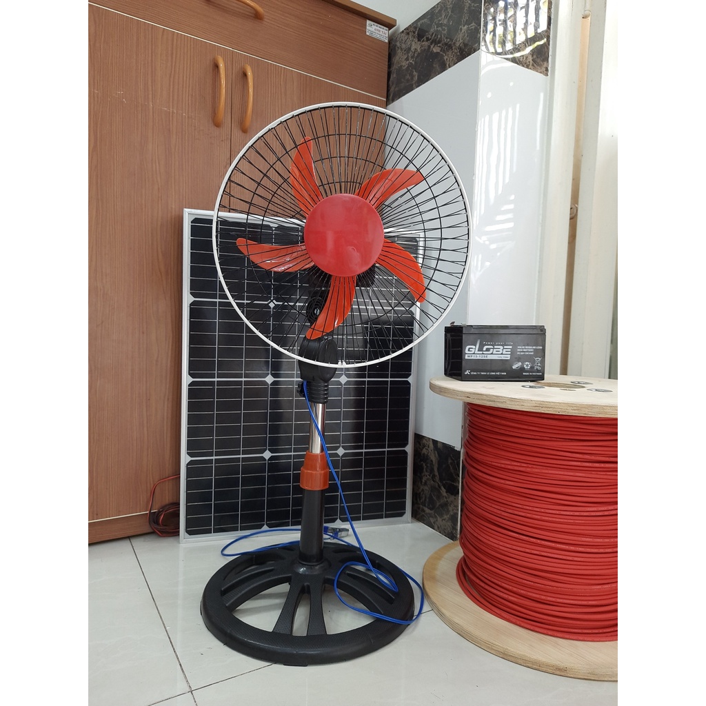 Quạt sạc ác quy 12v dùng khi cúp điện