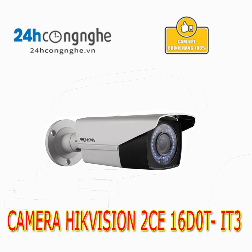 CAMERA HIKVISION DS-2CE16D0T-IT3( Thân, 2.0Mpx, hồng ngoại 40m)