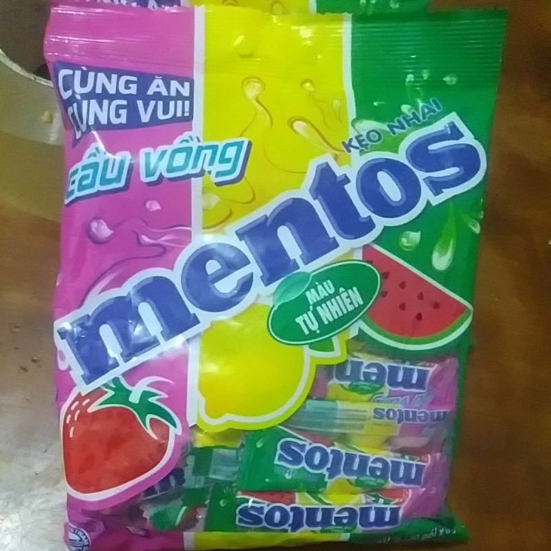 Kẹo mentos cầu vồng 118g