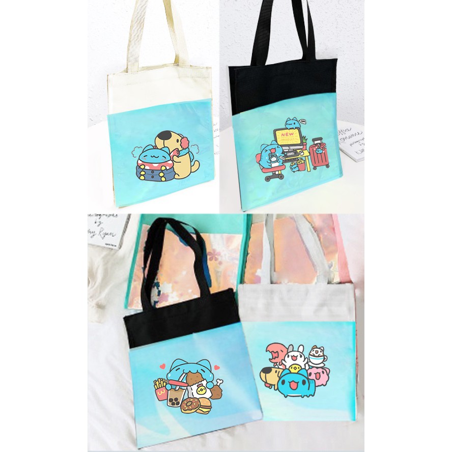 Túi tote hologram capoo TTH5 tote dễ thương hoạt hình idol thần tượng