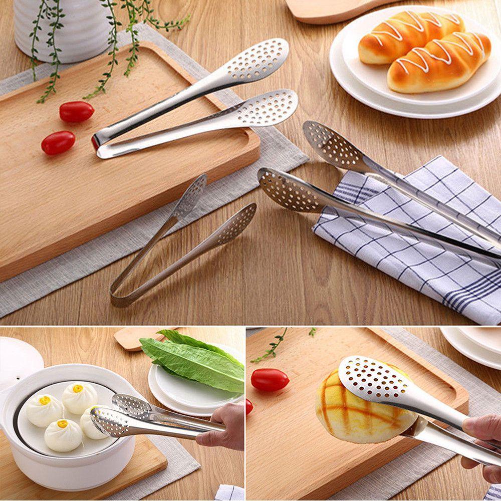 Kẹp Gắp Thức Ăn Bằng Thép Không Gỉ Chống Nóng