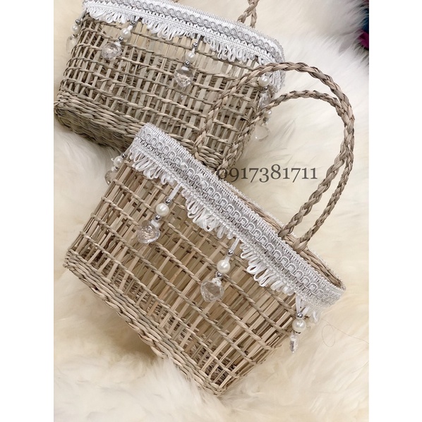 Túi cói mini cho bé gái