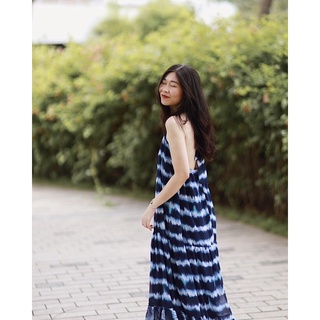 Đầm maxi hở lưng đi biển ruchan