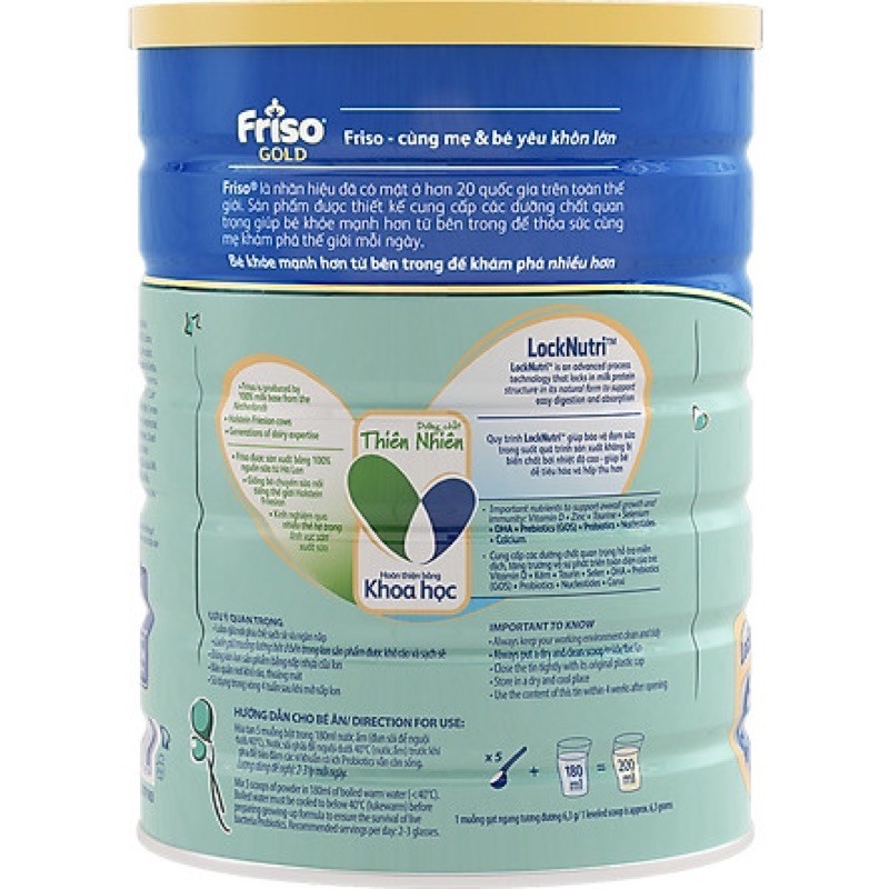 Sữa bột Friso Gold 4 1.5kg (cho bé từ 2-4 tuổi)