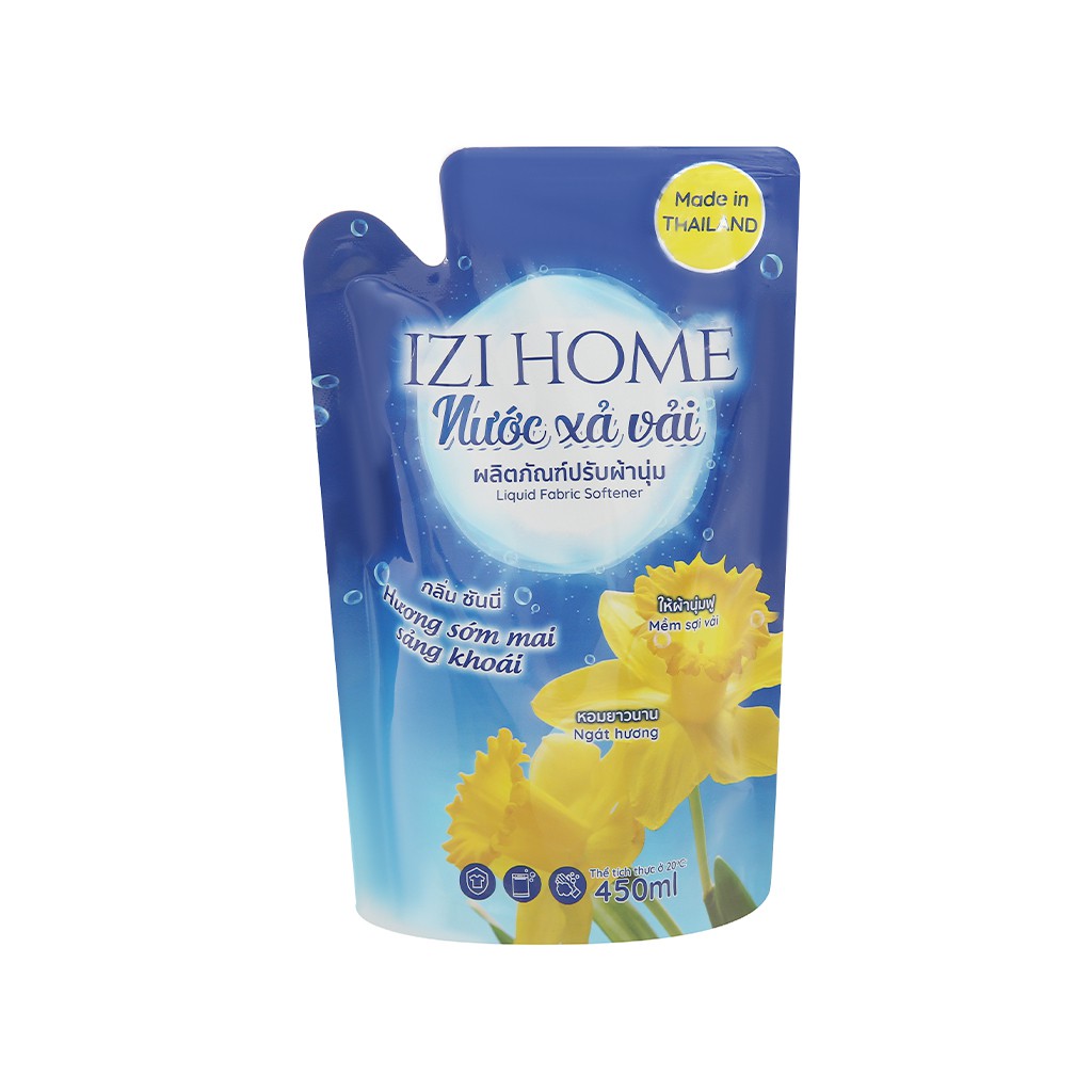 Nước xả vải IZI HOME hương sớm mai túi 450ml