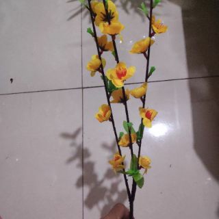 10 cành hoa đào giả