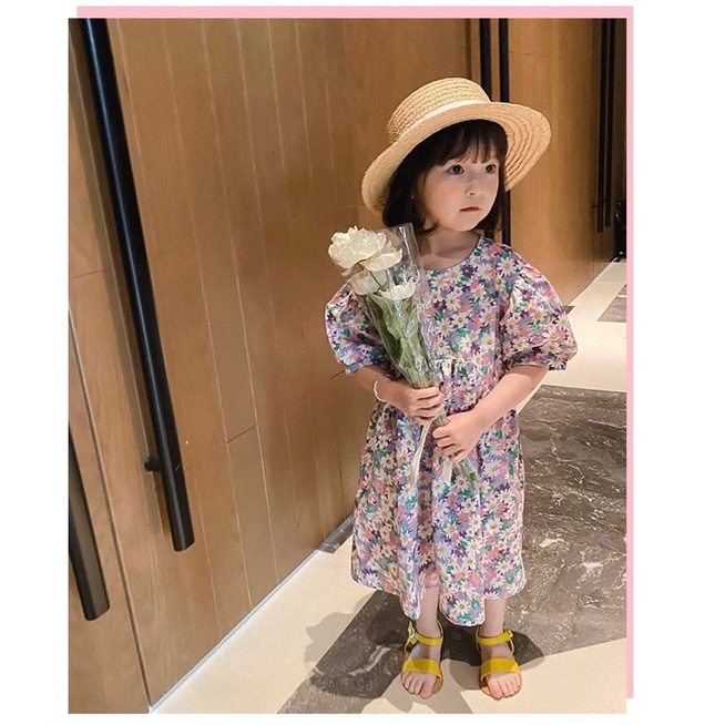 Váy hoa cúc Melisa-HÀNG SALE KO ĐỔI TRẢ