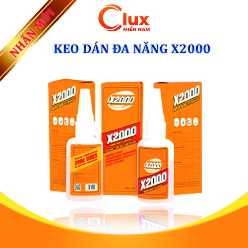 Keo dán X2000 đa năng, Keo siêu dính chính hãng xử lí mọi vật liệu trong nhà