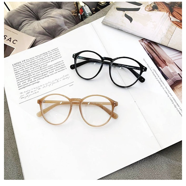 Mắt Kính Giả Cận From Tròn 2 Chấm Góc Siêu Hot D83