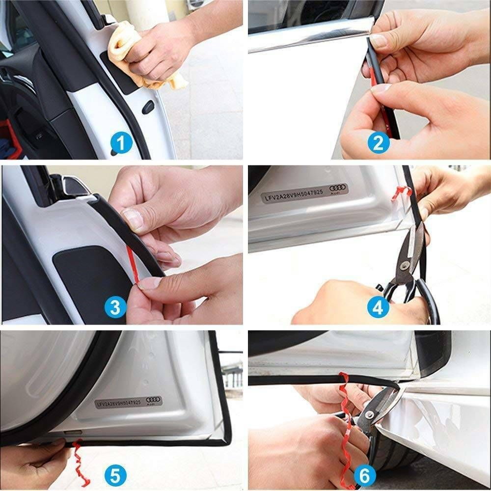 Cuộn dây cao su 5m/10m bọc viền cửa xe ô tô chống va chạm