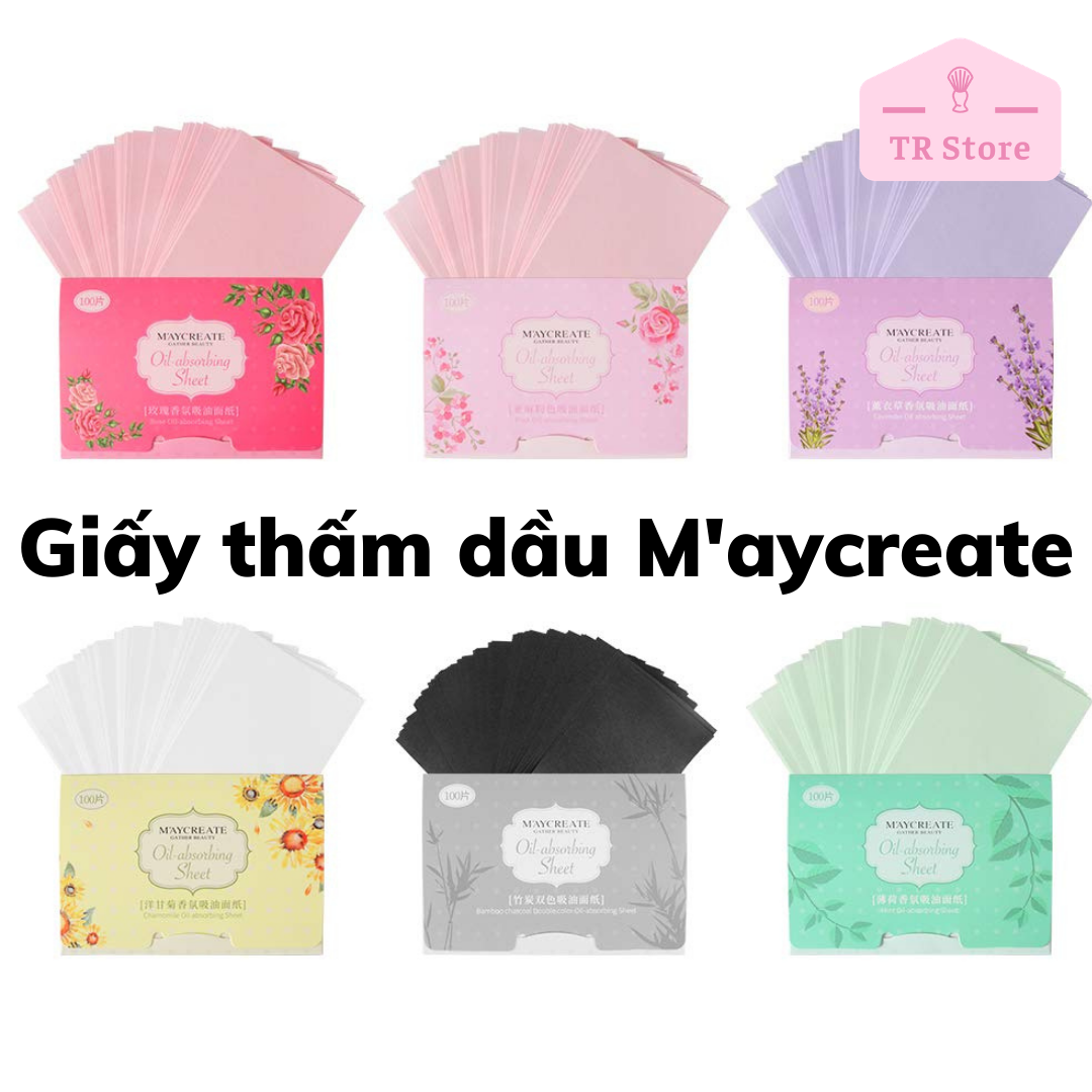 Giấy thấm dầu 100 tờ Maycreate | BigBuy360 - bigbuy360.vn