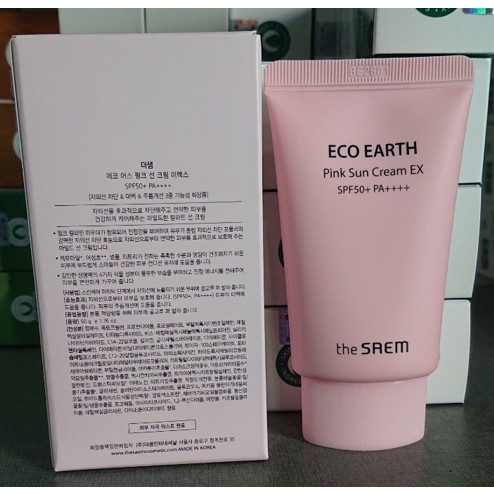 Mẫu mới kem Chống Nắng The SAEM Eco Earth Power Sun Cream EX SPF50+ PA+++