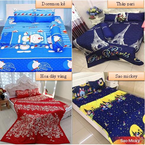 Combo 1 ga 2 vỏ gối cotton poly hàn mẫu xe ô tô nền xanh