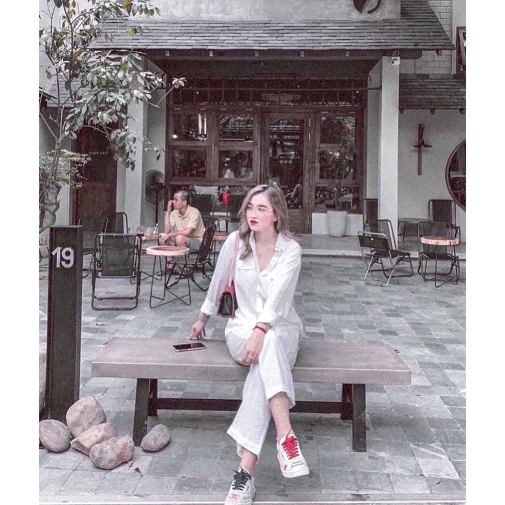 Áo Sơ Mi Nữ Form Rộng Đũi Hàn Kiểu Màu Trắng, Be Đẹp Dài Tay Phong Cách Ulzzang Vintage Hàn Quốc Cao Cấp Trơn