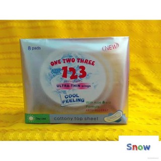 [THÙNG 24 GÓI] Băng vệ sinh ONE TWO THREE 123 ban ngày 8 miếng