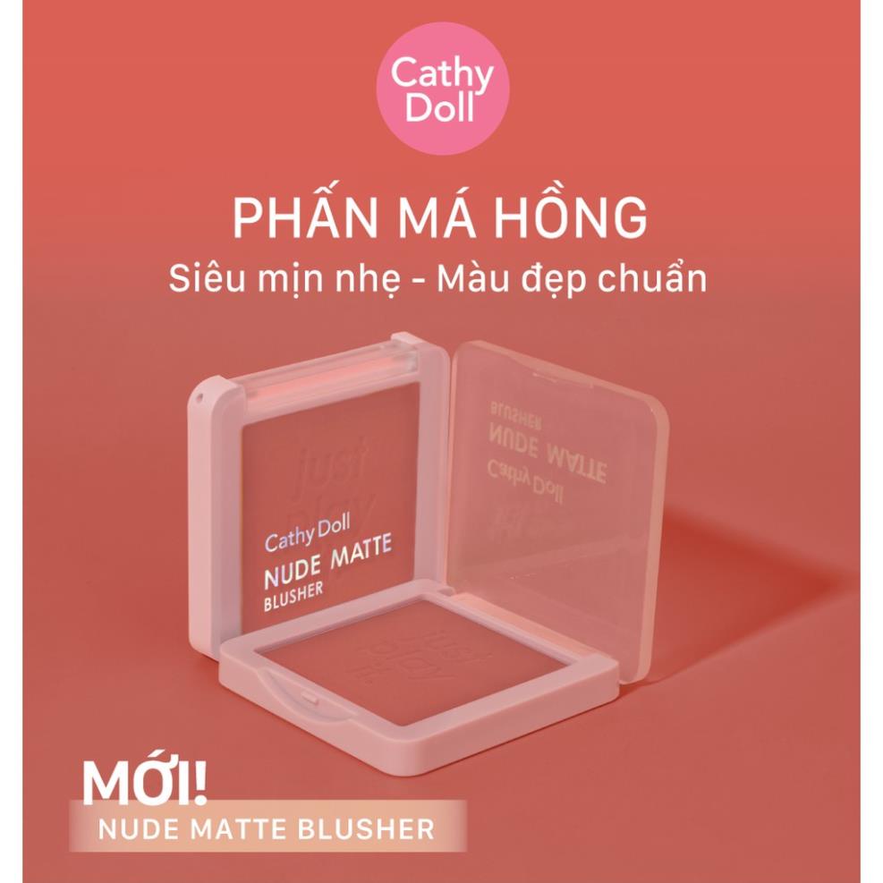 [CHÍNH HÃNG] Phấn má hồng Cathy Doll Nude Matte Blusher 6g