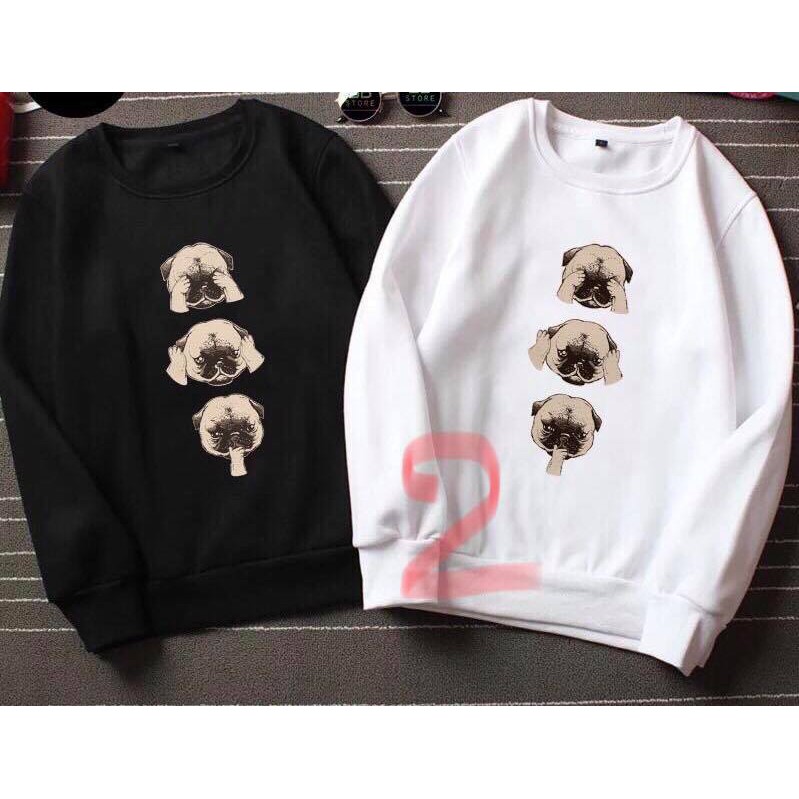 ÁO NỈ CỔ TRÒN IN HÌNH NGỘ NGHĨNH NHIỀU MẪU | BigBuy360 - bigbuy360.vn