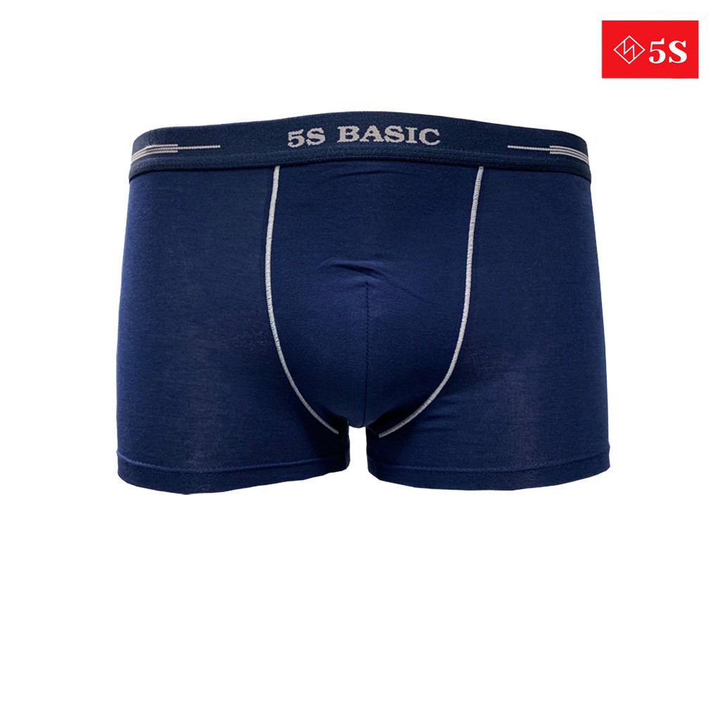 Combo 3 Quần Lót Nam Boxer 5S, Cạp Rộng 2cm, Chất Bamboo Cao Cấp, Thấm Hút, Co Giãn, Kháng Khuẩn Cực Tốt (5BX020-06SD).