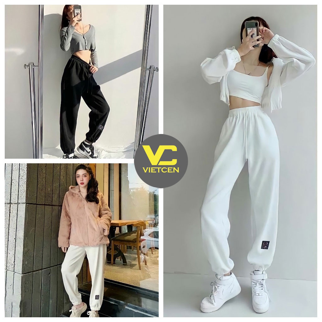 Quần ống rộng tập gym LOCOWN quần jogger chất tăm Hàn Quốc_VIETCEN