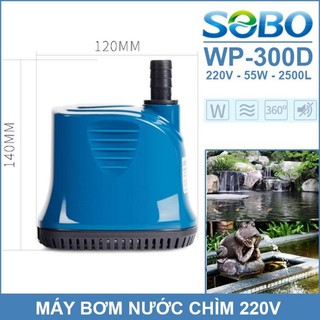 MÁY BƠM hút đáy hồ cá 360 độ SOBO WP-300D/200D/100D