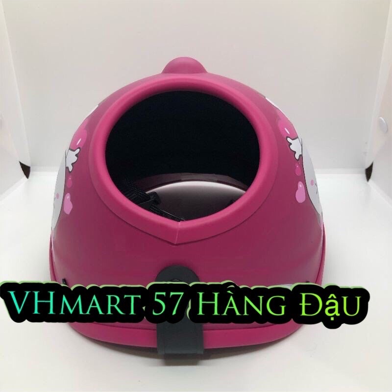 Mũ bảo hiểm lưỡi trai khoét lỗ dành cho phụ nữ búi tóc, buộc tóc cao
