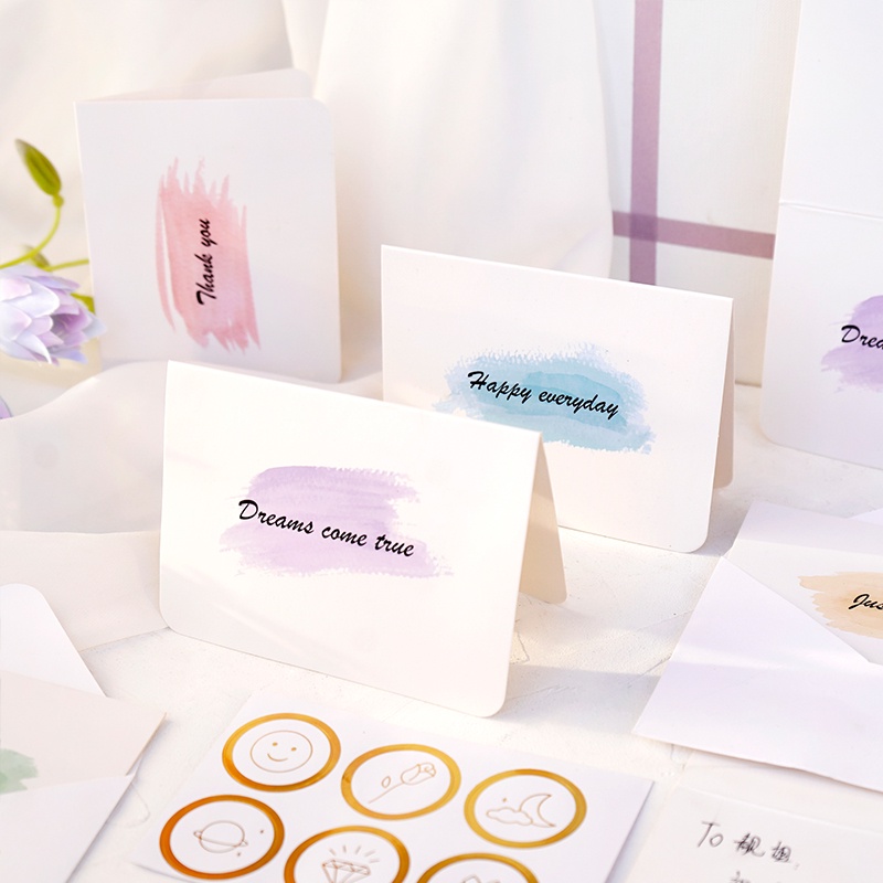 Set 6 Thiệp Chúc Mừng Năm Mới Kèm Bao Lì Xì